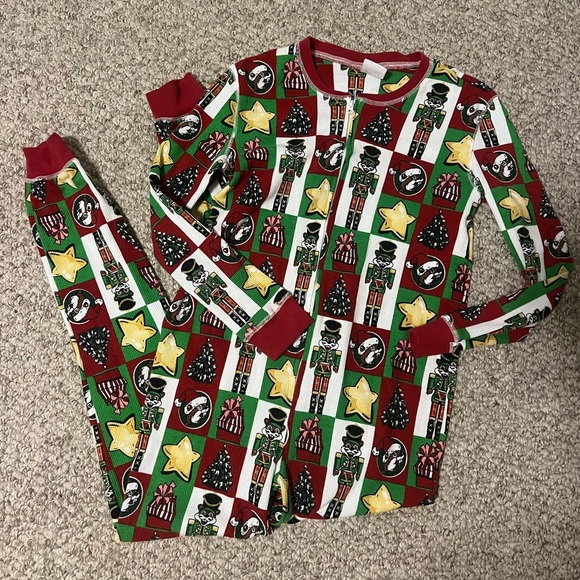 Buc-ees thermal Christmas pajamas adult size small NWOT - Picture 1 of 2